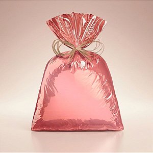 Saco para Presente Metalizado - Rose Gold - Cromus - Rizzo