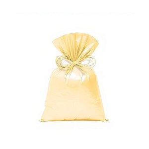 Saco para Presente Perolado - Amarelo Pastel - Cromus - Rizzo