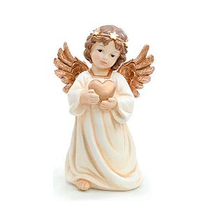 Enfeite de Natal - Anjo com Coração - 25cm - 1 unidade - Cromus - Rizzo