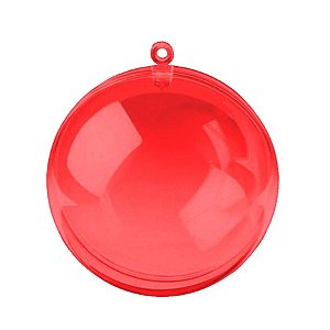 Bola de Acrílico Vermelho - 15cm - 1 unidade - Rizzo