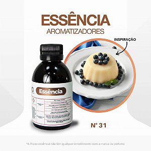 Essência Baunilha e Groselha Concentrada para Ambientes N°31 - 100 g - 1 unidade - Rizzo