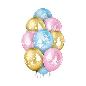 Balão de Látex - Jardim das Princesas - 12" 31cm  - 10 unidades - Regina Festas - Rizzo