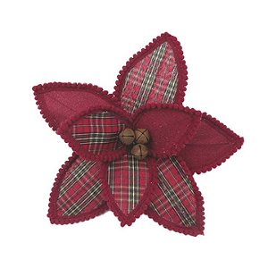 Poinsétia Decorativa de Natal - Vermelho - 35cm - 1 unidade - Rizzo