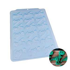 Forma de Acetato Simples Semiprofissional - Dinossauros - Ref. SP9662 - 1 unidade - BWB - Rizzo