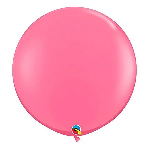 Balão Gigante de Festa em Latex 3ft (90cm) - Rose (Rosa) - 2 unidades - Qualatex - Rizzo