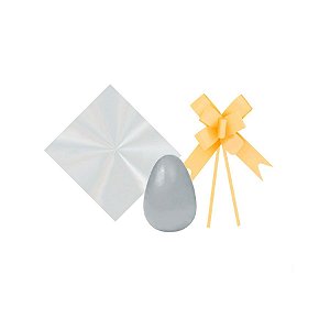 Kit Embalagem para Ovo de Páscoa - Amarelo - 1 unidade - Rizzo