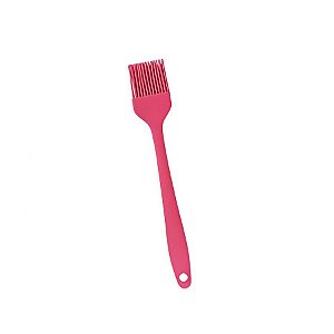 Pincel Mini em Silicone Duplo - Rosa - 21x3,5cm - 1 unidade - Rizzo