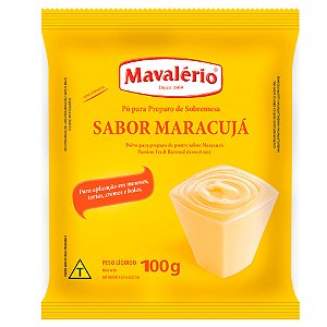 Pó para Prepraro de Sobremesas Sabor Maracujá - 100 g - Mavalério