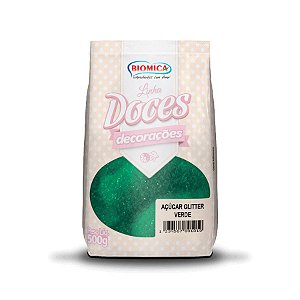 Açúcar Glitter - Verde - 500g - 500g unidades - Rizzo