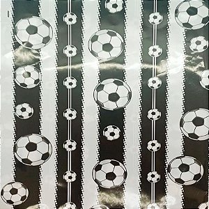 Folha para Ovos de Páscoa Metalizado Bola de Futebol 69x89cm - 25 unidades - Cromus - Rizzo