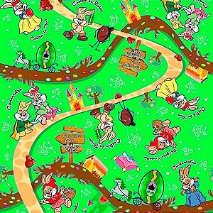 Folha para Ovos de Páscoa Metalizado Contos de Fada Verde 69x89cm - 25 unidades - Cromus - Rizzo