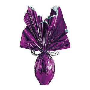 Folha para Ovos de Páscoa Metalizado Roxo 69x89cm - 25 unidades - Cromus - Rizzo
