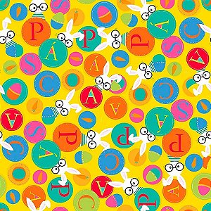 Folha para Ovos de Páscoa Cores Amarelo 69x89cm - 25 unidades - Cromus - Rizzo
