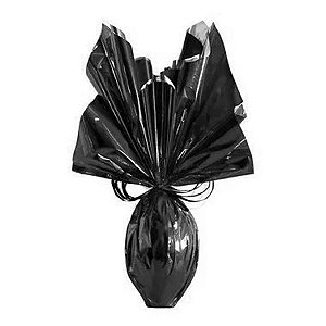 Folha para Ovos de Páscoa Metalizado Preto 69x89cm - 25 unidades - Cromus - Rizzo