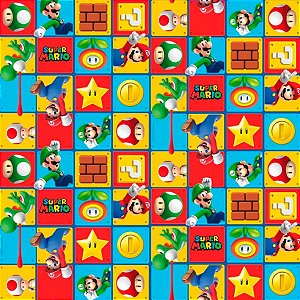 Folha para Ovos de Páscoa Super Mario 69x89cm - 25 unidades - Cromus - Rizzo