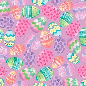 Folha para Ovos de Páscoa Lavanda 69x89cm - 25 unidades - Cromus - Rizzo