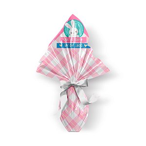 Saco Express 24x24cm para Ovos de 100g a 150g - Infinity Rosa - 25 unidades - Cromus - Rizzo