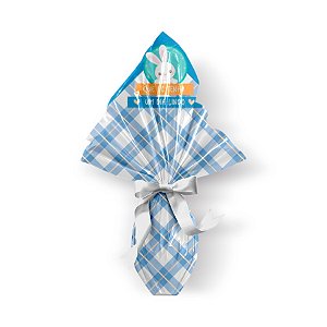 Saco Express 24x24cm para Ovos de 100g a 150g - Infinity Azul - 25 unidades - Cromus - Rizzo