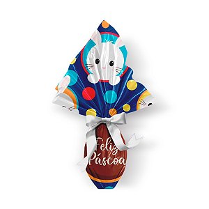 Saco Express 24x24cm para Ovos de 100g a 150g - Crispy Azul - 25 unidades - Cromus - Rizzo