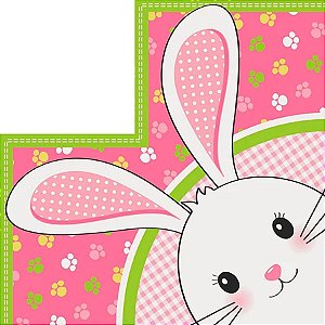 Saco Express 24x24cm para Ovos de 100g a 150g- Orelhinha Rosa - 25 unidades - Cromus - Rizzo