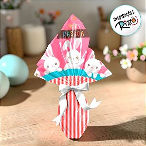 Saco Express 35x35cm para Ovos de 250g a 350g - Luke's Family Rosa - 25 unidades - Cromus - Rizzo