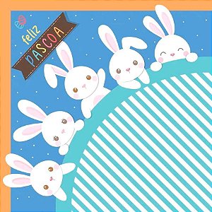 Saco Express 35x35cm para Ovos de 250g a 350g - Luke's Family Azul - 25 unidades - Cromus - Rizzo
