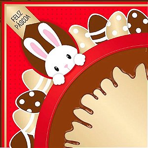Saco Express 35x35cm para Ovos de 250g a 350g - Chocopascoa Vermelho - 25 unidades - Cromus - Rizzo