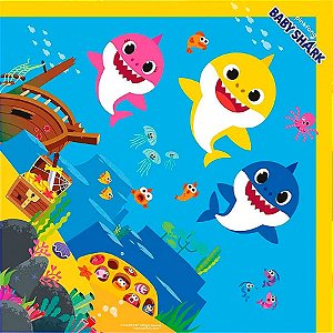 Saco Express 35x35cm para Ovos de 250g a 350g - Baby Shark - 25 unidades - Cromus - Rizzo