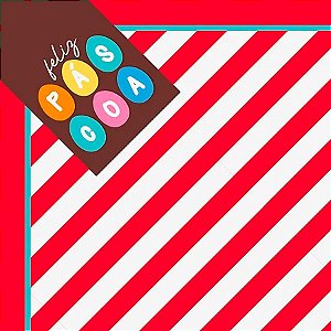 Saco Express 32x32cm para Ovos de 150g a 200g - Happy Vermelho - 25 unidades - Cromus - Rizzo