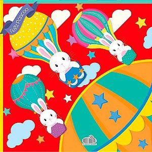 Saco Express 32x32cm para Ovos de 150g a 200g - Balão Mágico Vermelho - 25 unidades - Cromus - Rizzo