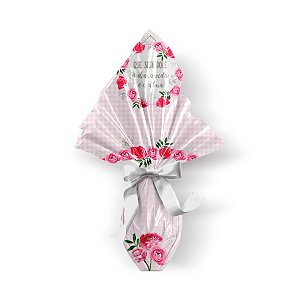 Saco Express 39x39cm para Ovos de 350g a 500g - Leveza Rosa - 25 unidades - Cromus - Rizzo