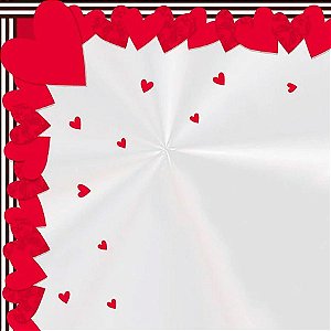 Saco Express 37,5x37,5cm para Ovos de Coração de 250g a 350g - In Love - 25 unidades - Cromus - Rizzo