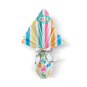 Saco Express 44x44cm para Ovos de 500g a 750g Bliss Listrado - 25 unidades - Cromus - Rizzo