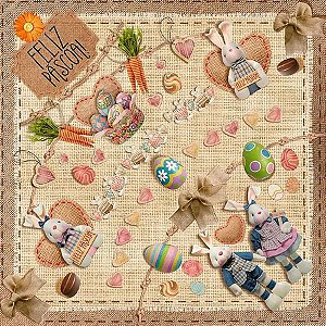 Saco Express 44x44cm para Ovos de 500g a 750g - Inspiração Rústica - 25 unidades - Cromus - Rizzo