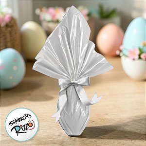 Saco Express 44x44cm para Ovos de 500g a 750g - Incolor - 25 unidades - Cromus - Rizzo