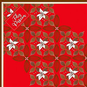 Saco Express 44x44cm para Ovos de 500g a 750g - Cacau Vermelho - 25 unidades - Cromus - Rizzo