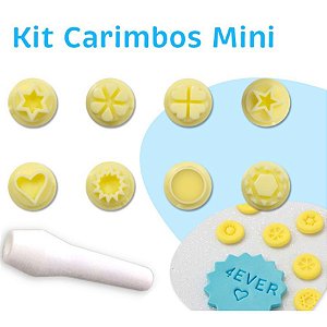Kit Carimbos Mini - BlueStar - Rizzo Confeitaria