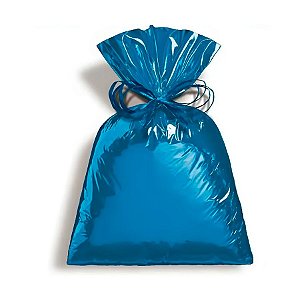 Saco para Presente Metalizado - Azul - Regina - Rizzo