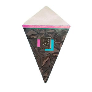 Kit Cone para Festa - Love Chocolate - 12 unidades - Cromus - Rizzo