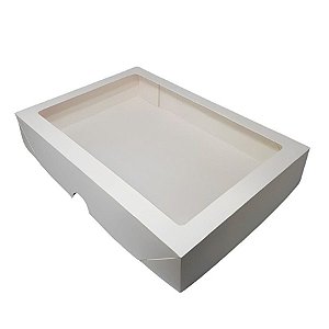 Caixa com Visor S27 (15x20x6cm) - Branco  - 10 unidades - ASSK - Rizzo