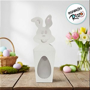 Caixa Coelho Branco - 6x10x4cm - 10 unidades - ASSK - Rizzo