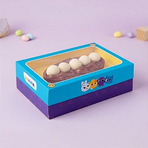 Caixa Ovo 3 em 1 com Visor M - Bolofofos - 1 unidade - Festcolor - Rizzo