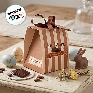 Caixa Doce Laço - Tons de Chocolate 100g - 10 unidades - Cromus - Rizzo