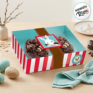 Caixa Practice para 2 Meios Ovos 50g - Coelhinho Sai da Toca - 6 unidades - Cromus - Rizzo