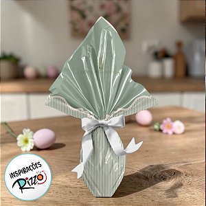 Saco Express 39x39cm para Ovos de 350g a 500g - Lavie Salvia - 25 unidades - Cromus - Rizzo