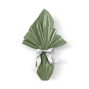 Saco Express 44x44cm para Ovos de 500g a 750g - Verde Oliva Metalizado - 5 unidades - Cromus - Rizzo
