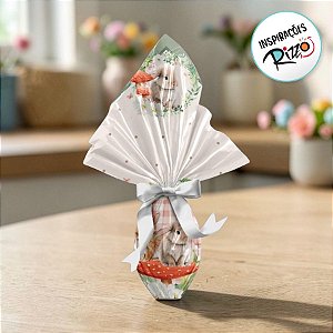 Saco Express 44x44cm para Ovos de 500g a 750g - Coelho Breeze - 25 unidades - Cromus - Rizzo