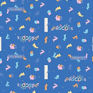 Folha para Ovos de Páscoa Feelings Azul 69x89cm - 25 unidades - Cromus - Rizzo