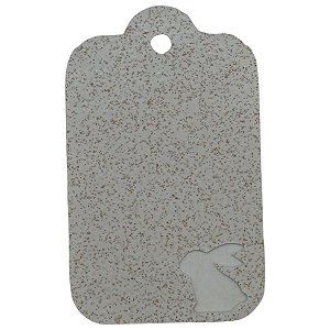 Tag Decorativa de Páscoa Branco com Glitter - 5 unidades - Rizzo