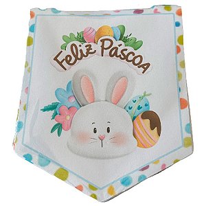 Fechamento para Sacola - Branco - Páscoa - 5 unidades - Rizzo